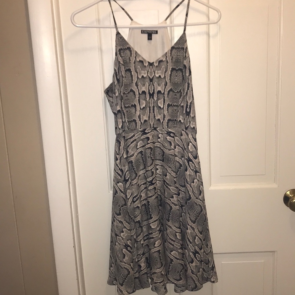 Express snake skin dress